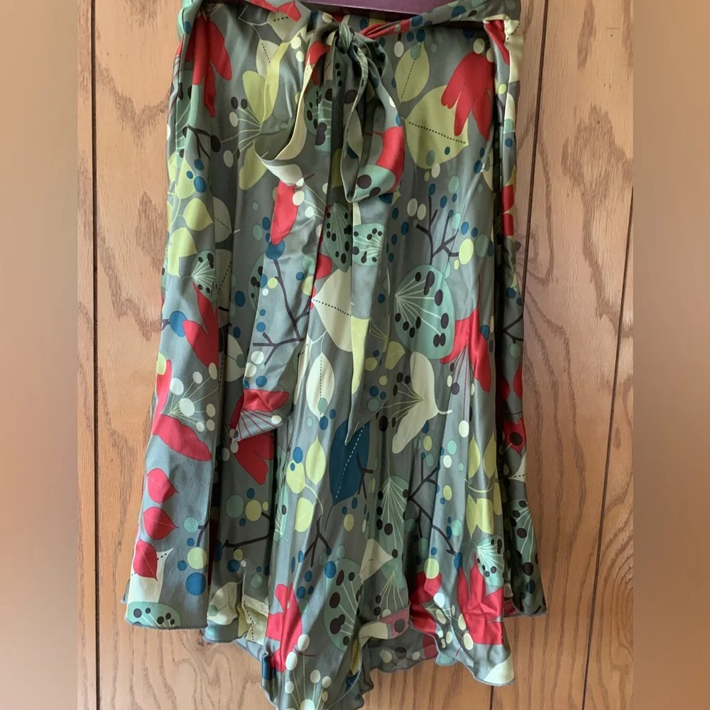 Silk Floral Skirt by Ideology - Picture 3 of 4